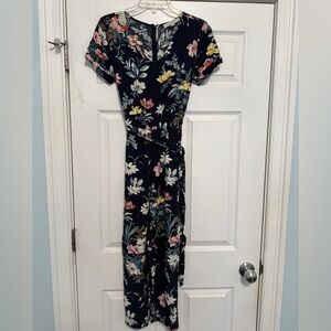 LOFT Navy Floral Romper